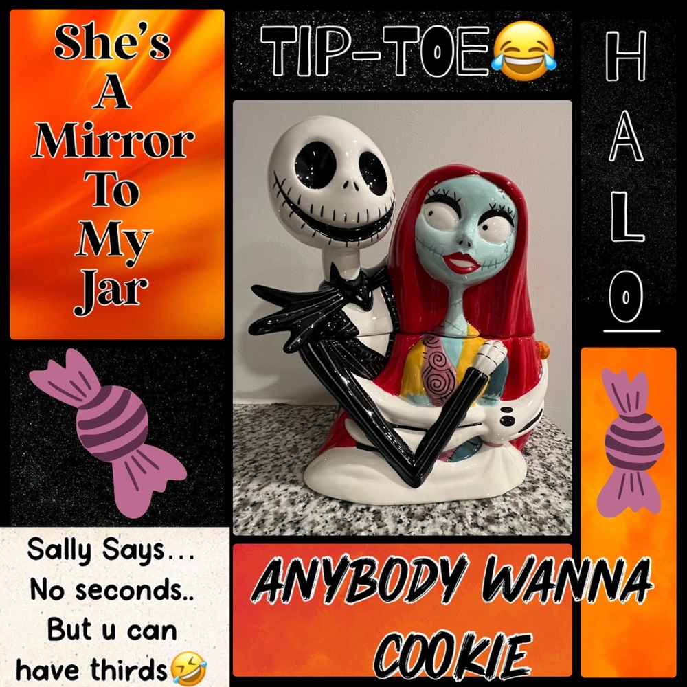Jack and Sally Ceramic Figurine